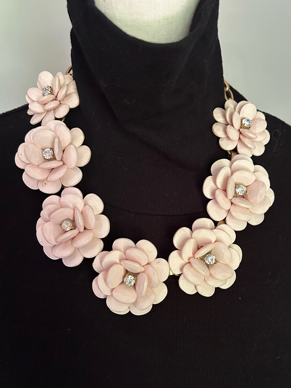 JCrew Nude Posies Chunky Necklace